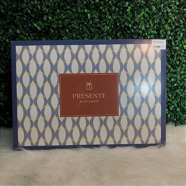 CAIXA RETANGULAR PARA PRESENTE COM TAMPA TAM G