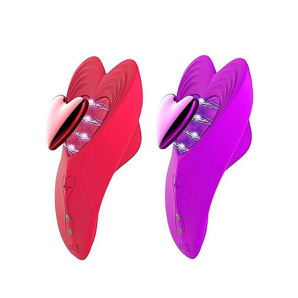 VIBRADOR DE CALCINHA RED HEART COM CONTROLE VIA APP