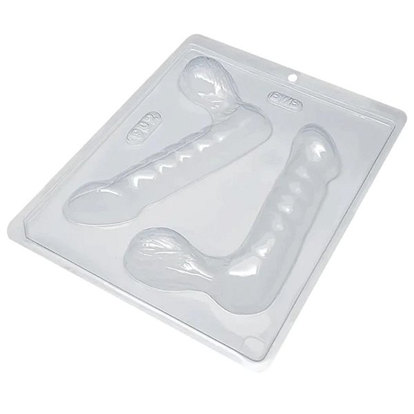 FORMA DE ACETATO COM 2 CAVIDADES PENIS COM ESCROTO BWB