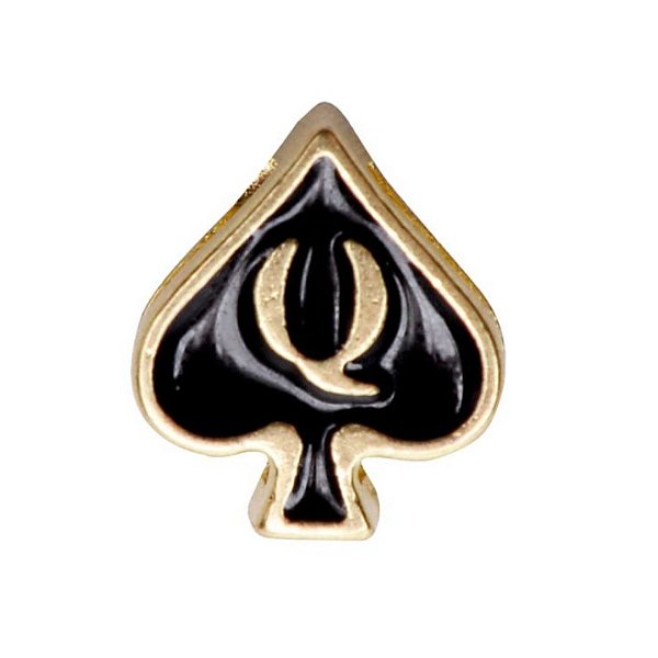 EMOJI METAL DOURADA CALCINHA PERSONALIZÁVEL YAFFA - DAMA DE ESPADA