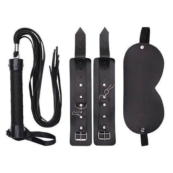 KIT FETICHE 3 EM 1 ALGEMA VENDA CHICOTE LA PIMENTA