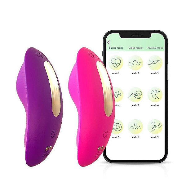 VIBRADOR DE CALCINHA SLOW APP 9 VIBRAÇÕES - GENERAL IMPORT