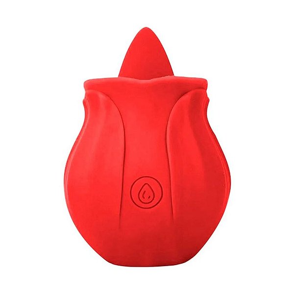 VIBRADOR MINA ROSE ROSA ESTIMULADORA DE CLITORIS 10 MODOS DE ESTIMULAÇÃO DA LINGUA