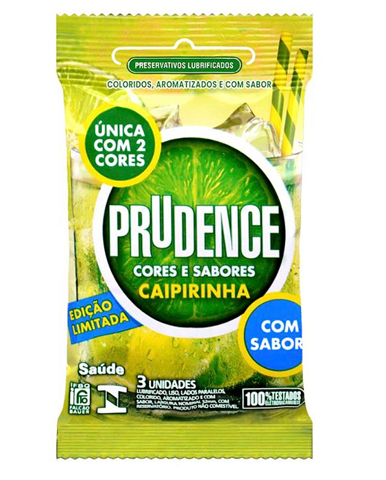 PRESERVATIVO CAMISINHA CAIPIRINHA COM AROMA DE 3 UNIDADES RILEX