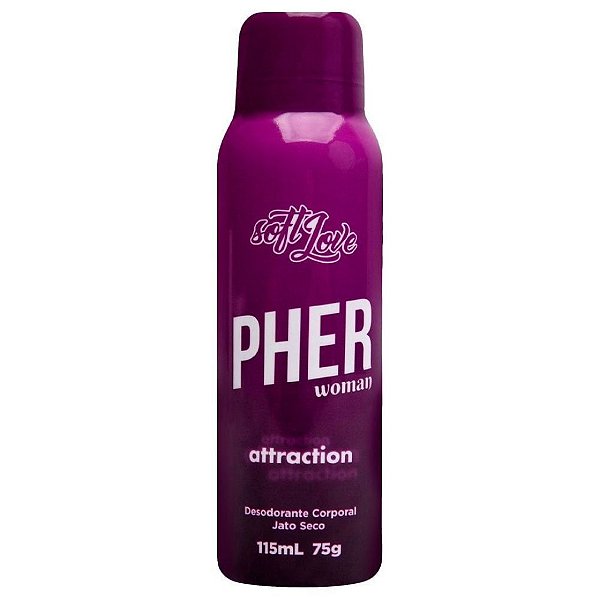 PHER PERFUME AEROSSOL FEROMÔNIO 115ML — SOFT LOVE