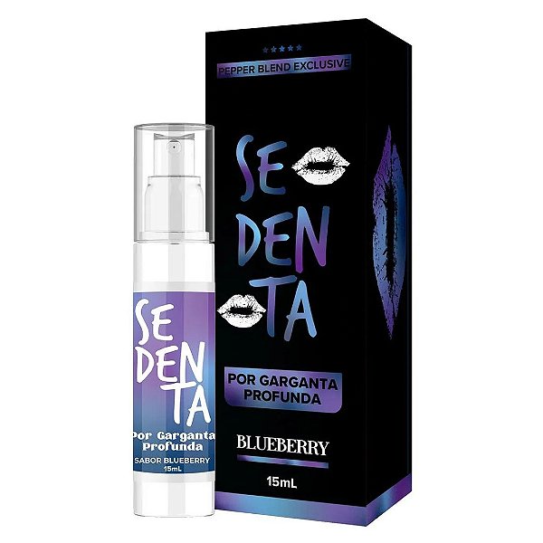 SEDENTA GARGANTA PROFUNDA DESSENSIBILIZANTE ORAL EXTRA FORTE 15ML PEPPER BLEND BLUEBERRY