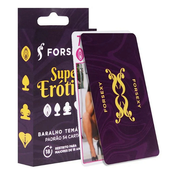 BARALHO TEMÁTICO SUPER ERÓTICO COM 54 CARTAS