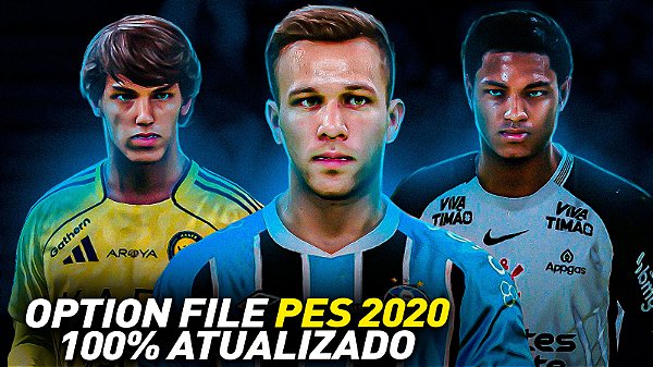 OPTION FILE PES 2020 DE SETEMBRO | ATUALIZAÇÃO PARA TEMPORADA 2025 , ELENCOS , UNIFORMES | PS4/PS5
