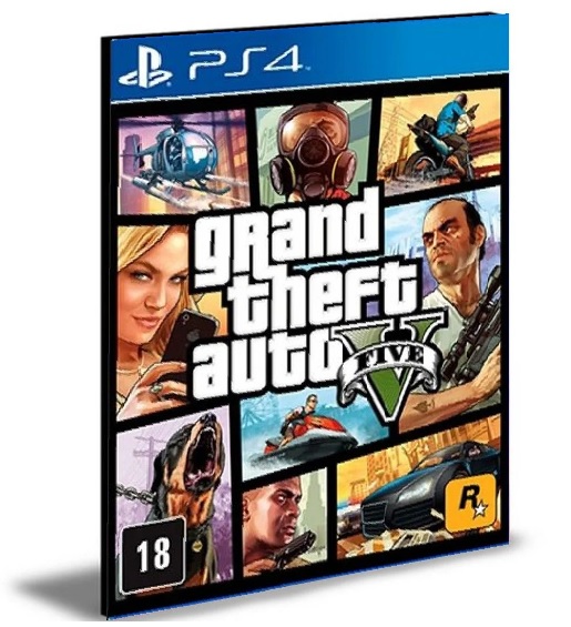 GTA V PS4 PRIMÁRIA MÍDIA DIGITAL