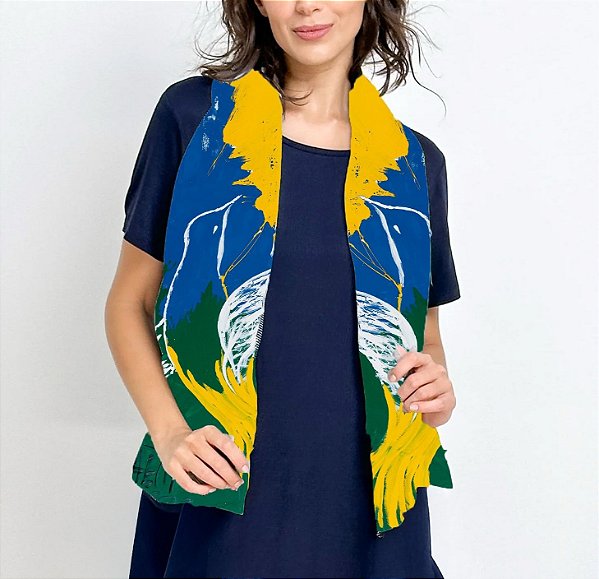 Lenço OntoArte Colibri Brasiliano A.M