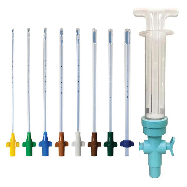 Kit Amiu DVS Aspiração Uterina c/ 8Cânulas