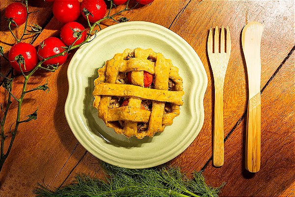 MINI TORTA DE FRANGO VEGETAL