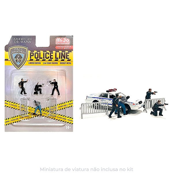 (Semi-novo) Personagens Para Diorama 1:64 - Policia