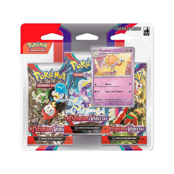 Blister Triplo Pokémon Escarlate e Violeta - Espathra