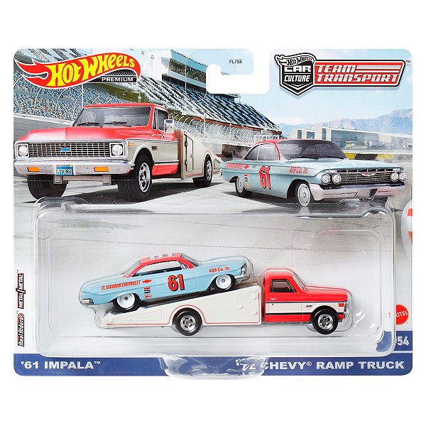 Hot Wheels Premium Team Transport - Chevy Ramp Truck & Impala