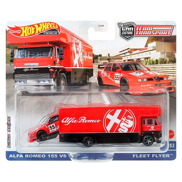 Hot Wheels Premium Team Transport - Fleet Flyer & Alfa Romeo 155