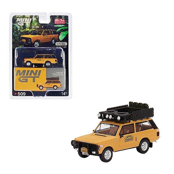 Miniatura Mini GT 1:64 Range Rover 1982 Camel Trophy