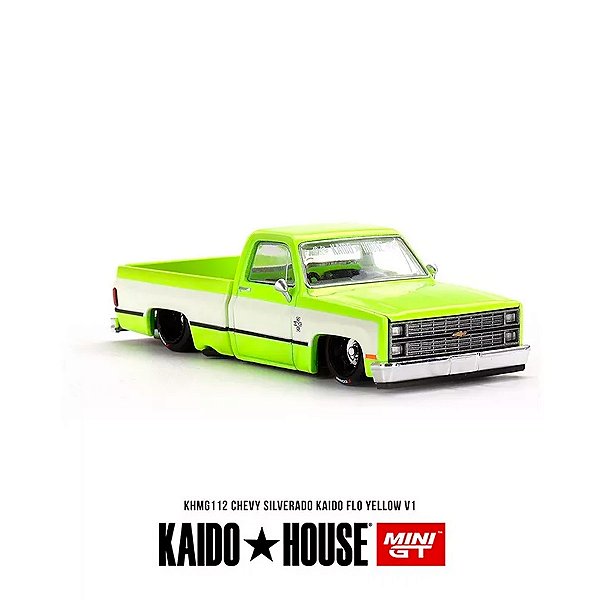 (Pequenos Defeitos) Miniatura Kaido House 1:64 Chevrolet Silverado Kaido #112