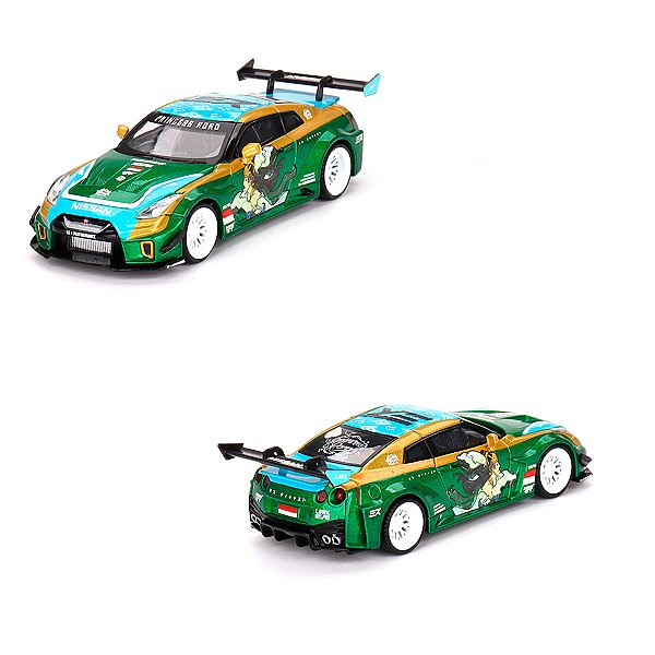 (Caixa Aberta) Miniatura Mini GT 1:64 Nissan GT-R R35 "PRINCESS RORO" #650 (blister)