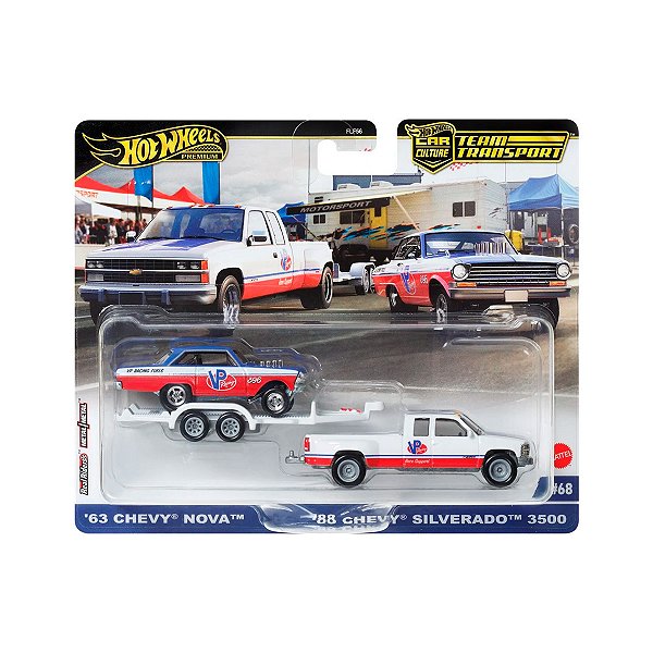 Hot Wheels 1:64 Premium Team Transport - Nova + Silverado