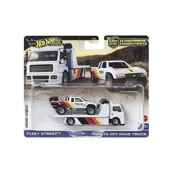 Hot Wheels Premium 1:64 Team Transport - Fleet Street + Off-Road Truck