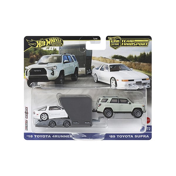 Hot Wheels Premium 1:64 Team Transport - 4Runner + Supra