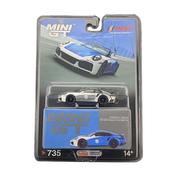CHASE Mini GT 1:64 Porsche 911 Turbo S Safety Car #735