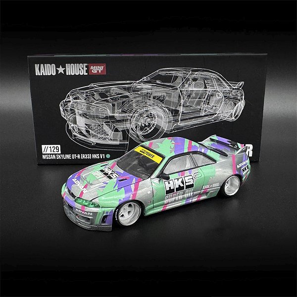 (CHASE) Kaido House 1:64 Nissan Skyline GT-R R33 HKS #129