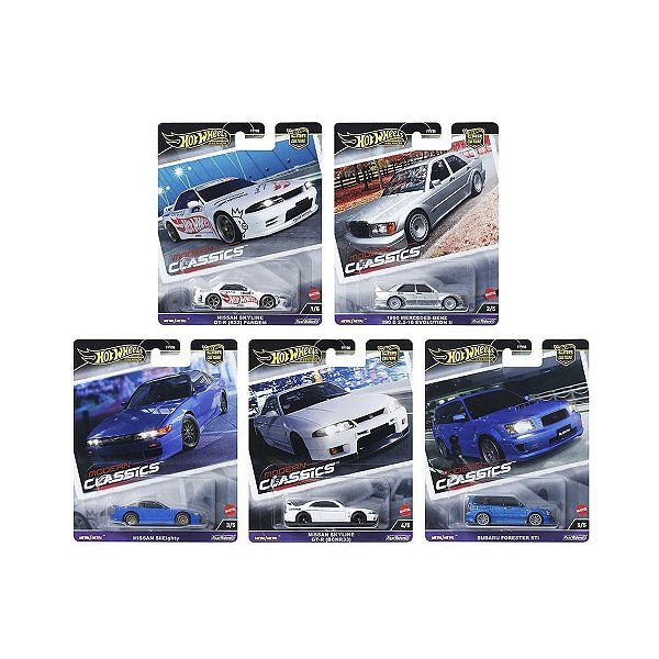Set 5 Miniaturas Hot Wheels Premium 1:64 Modern Classics #FPY86-961E