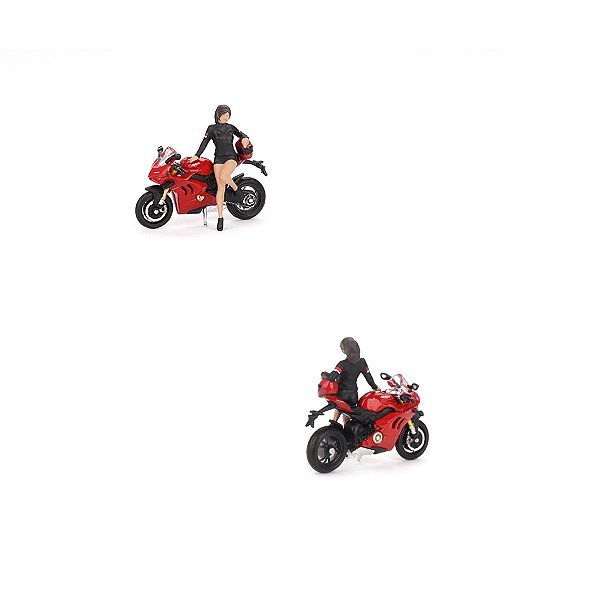 Mini GT 1:64 Ducati Panigale V4 S + Ducati Girl #682