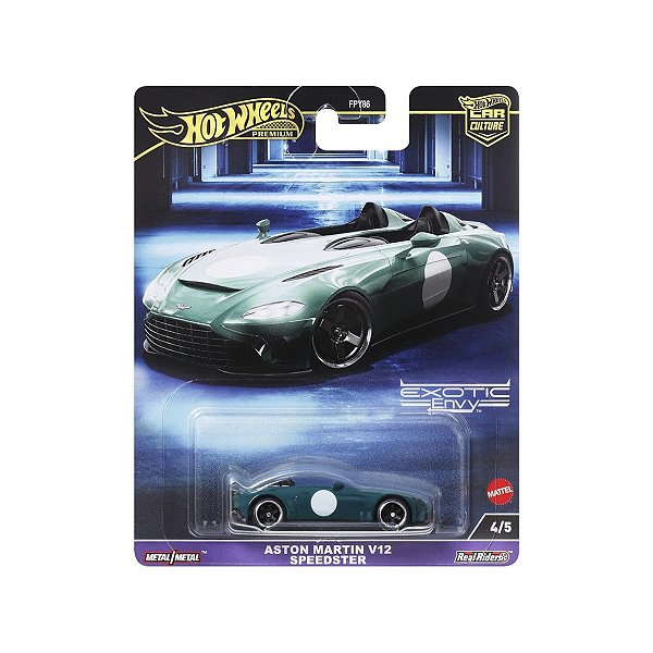(Detalhes no blister) Hot Wheels Premium 1:64 Aston Martin V12 Speedster