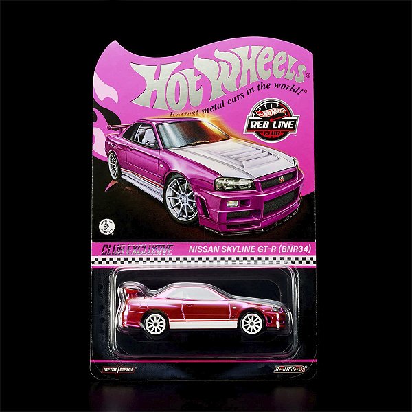 Hot Wheels 1:64 RLC Nissan Skyline GT-R (R34) Pink Hot Wheels 1:64 RLC Nissan Skyline GT-R (R34) Pink
