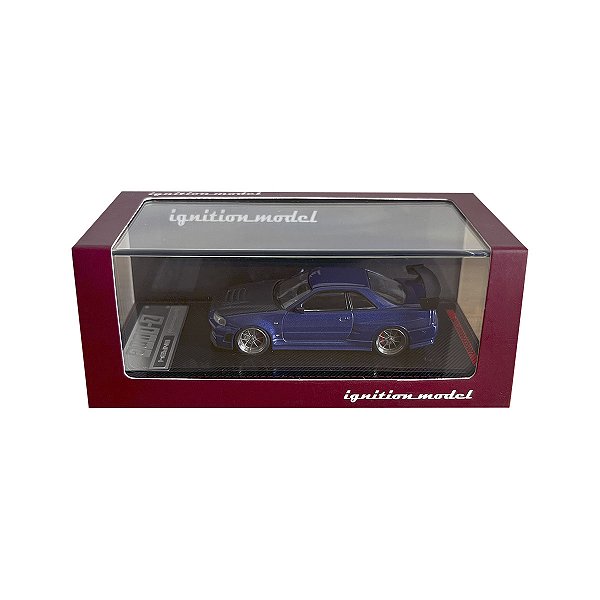 Ignition Model 1:64 Nismo R34 GT-R Z-tune Blue Metallic (diecast) - Rodas customizadas
