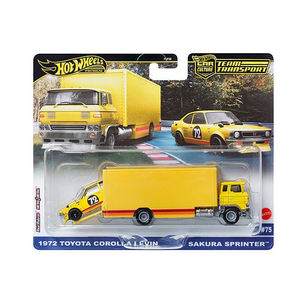 Hot Wheels 1:64 Team Transport Corolla Levin + Sakur Sprinter