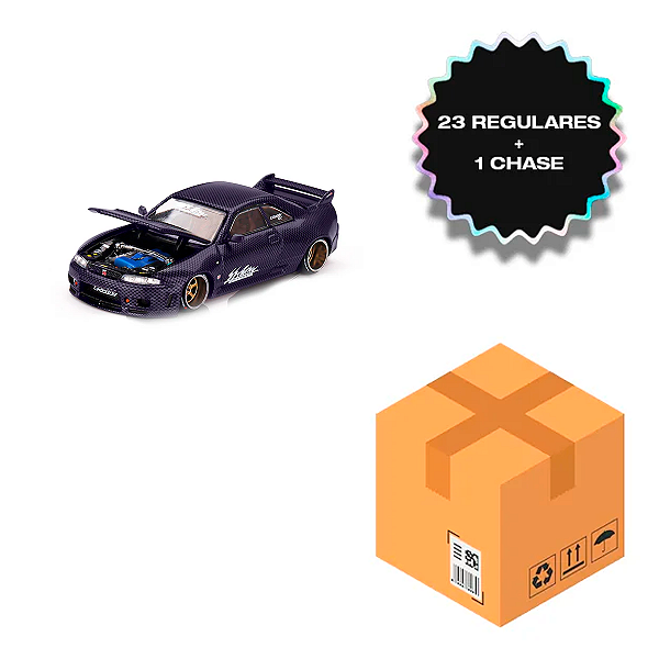 Caixa c/ 24 Kaido House 1:64 Nissan Skyline GT-R (R33) #163