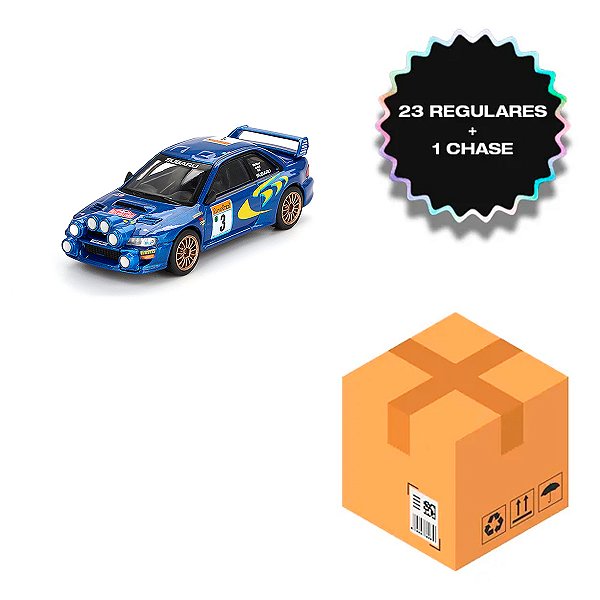 Caixa c/24 Mini GT 1:64 Subaru Impreza WRC #3 1998 Rally Monte Carlo