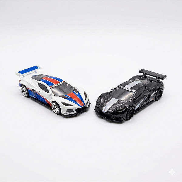 [LOOSE] Hot Wheels Premium 1:64 Corvette C8.R Versão Regular + Chase