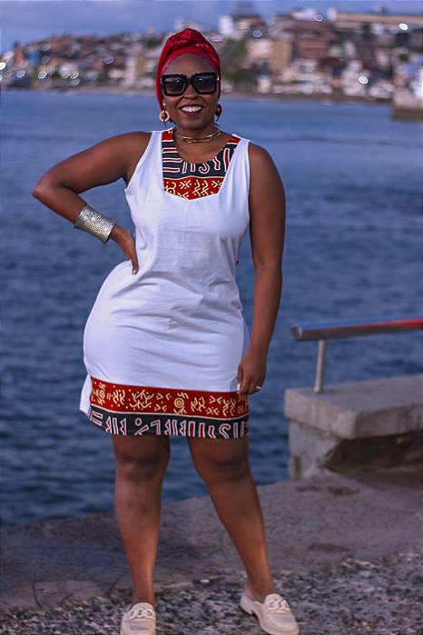 vestido tubinho africano