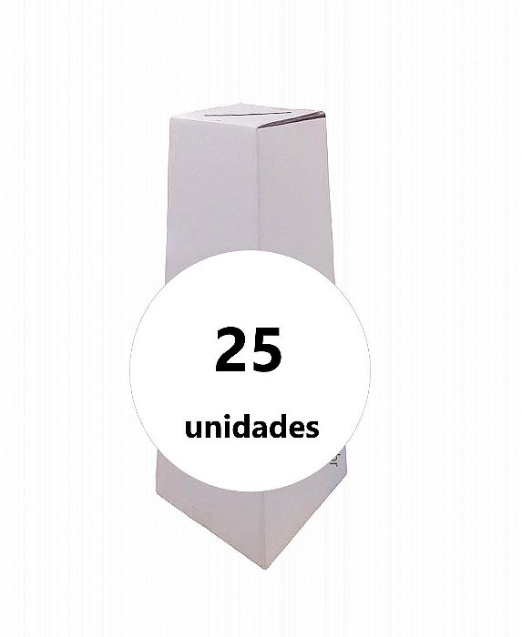 Urna de Papelão - C:26,5 cm L:26,5cm A:70,0cm – Onda Simples - Pacote com 25 Unidades