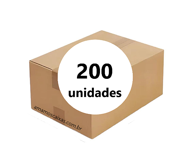 Caixa de Papelão Tipo Normal - C:15,0cm L:11,5cm A:12,0cm – Onda Simples - Pacote com 200 Unidades