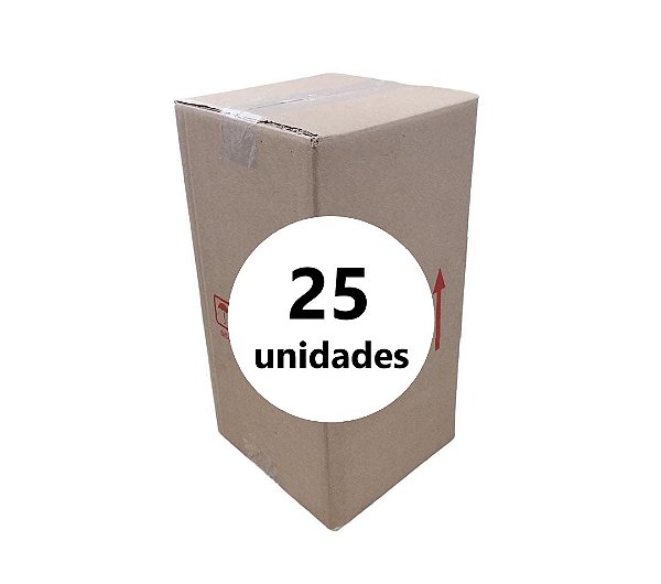 Caixa de Papelão Parda para 4 Garrafas de Vinho - C: 16,5cm L: 16,5cm A: 32,0cm - Pacote com 25 Unidades