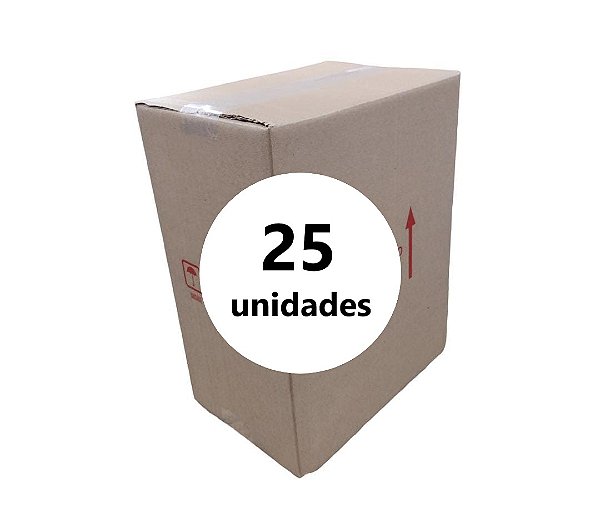 Caixa de Papelão Parda para 6 Garrafas de Vinho - C: 25,0cm L: 16,5cm A: 32,0cm - Pacote com 25 Unidades