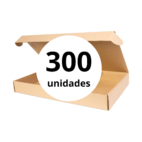 Caixa de Papelão para Transporte de Salgados e Doces C:47,5cm L:30,0 A:6,0 Pacote com 300 Unidades - Estampada