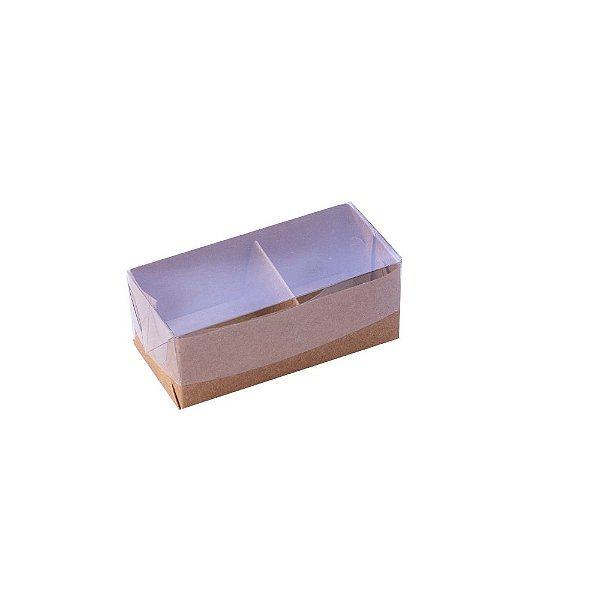 Caixa 2 doces 8x4x3,5 kraft 10 unidades Pacbox Embalagens
