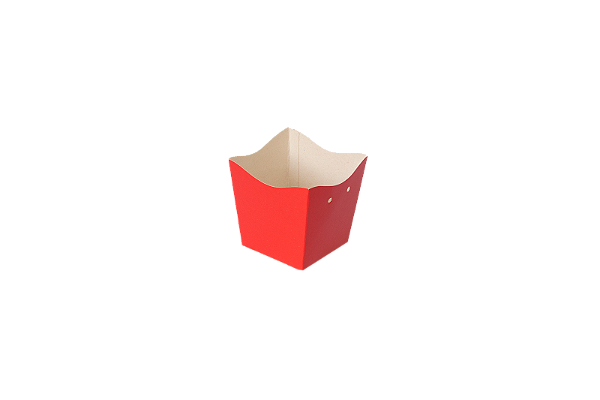 Cachepo M 9x9x9 Vermelho