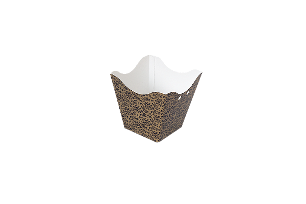 Cachepo M 9x9x9 Arabesco Dourado