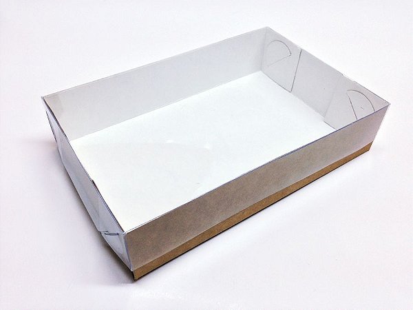 Caixa com Tampa de Acetato 18x12x4 com 10 unidades