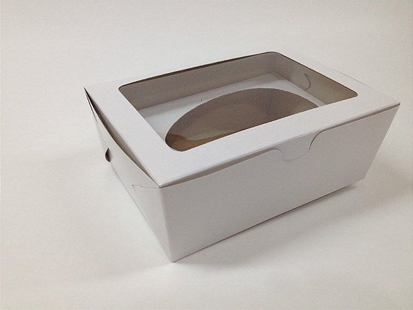 Caixa para Meio Ovo 500 Grs c/ visor