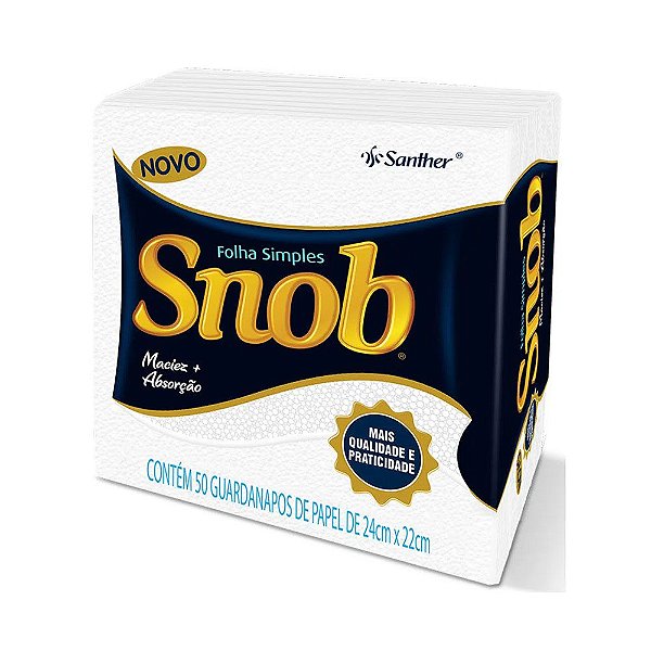 GUARDANAPO SNOB 24X22 50UN