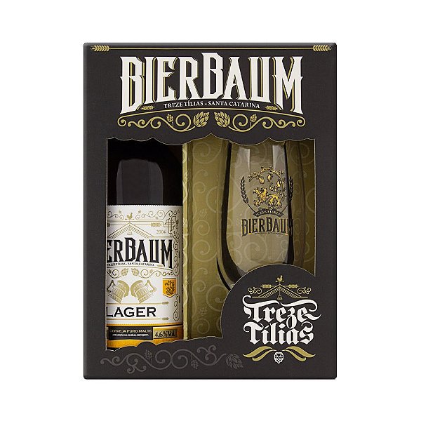 Kit Cerveja Bierbaum Lager 600ml + Copo 300ml